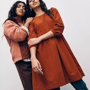 Madewell Corduroy Midi Dress, S, NWT